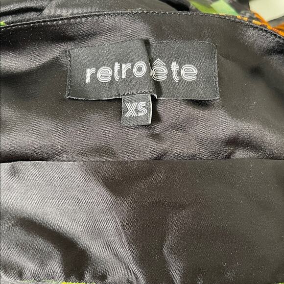 Retrofete Paulina Silk Cutout Tiered Safari Print Black Maxi Dress Size XS - Picture 8 of 9